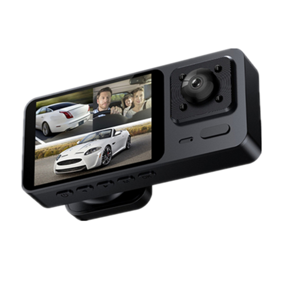 HD Dash Cam with G-Sensor Car DVR Front and Interior Camera for Video Recording and Driving Safety