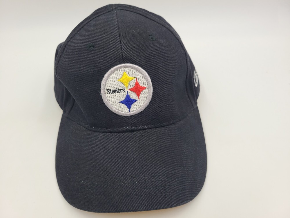 Youth Size 8-20 Pittsburgh Steelers Reebok Adjustable NFL Black Football Cap