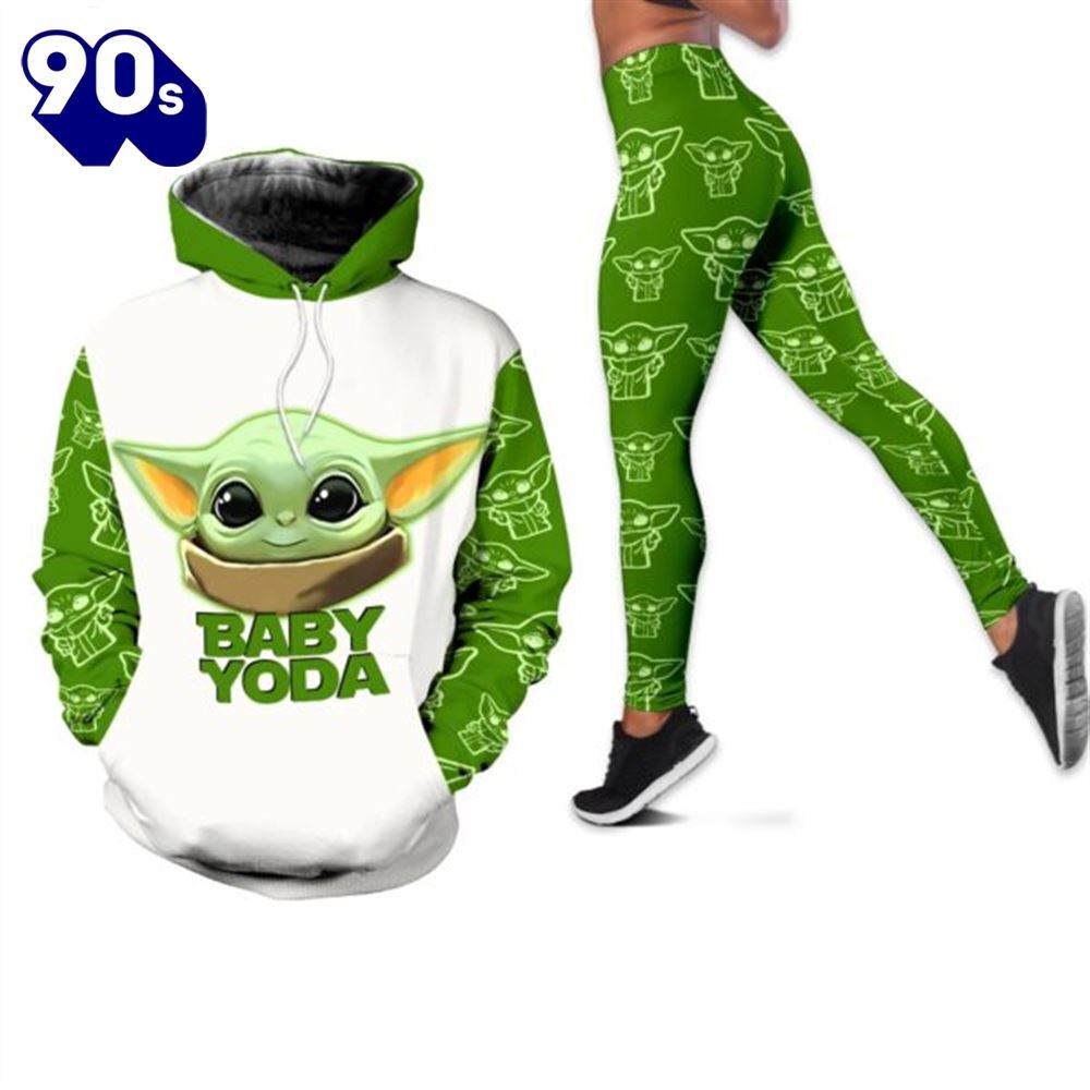 Baby Yoda Hoodie And Legging All Over Printed - Musicdope90s