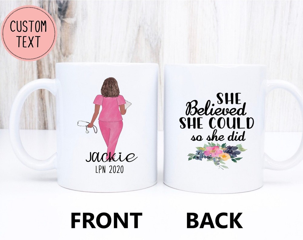 Personalized Nurse Graduation Gift She Believed She Could Studied Her Ass Off