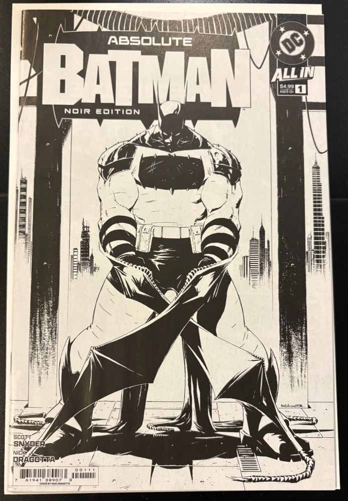 Absolute Batman Noir Edition #1 Nick Dragotta Cover