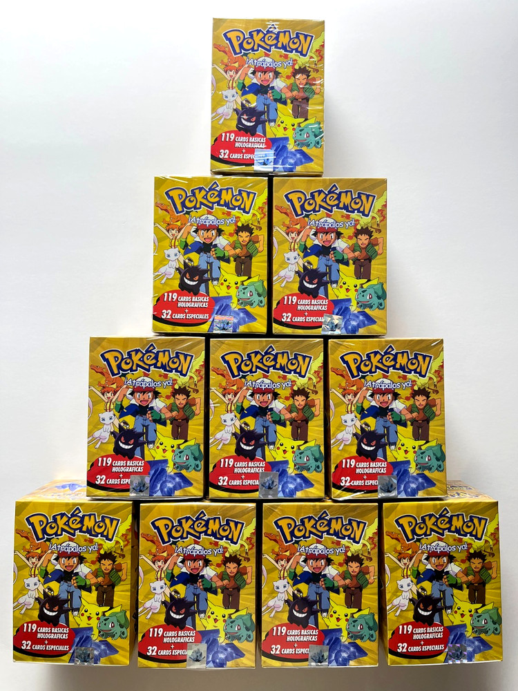 10 BOXES - 2025 BOX POKEMON STAINED GLASS Crystal Cards Peru Mewtwo Snorlax