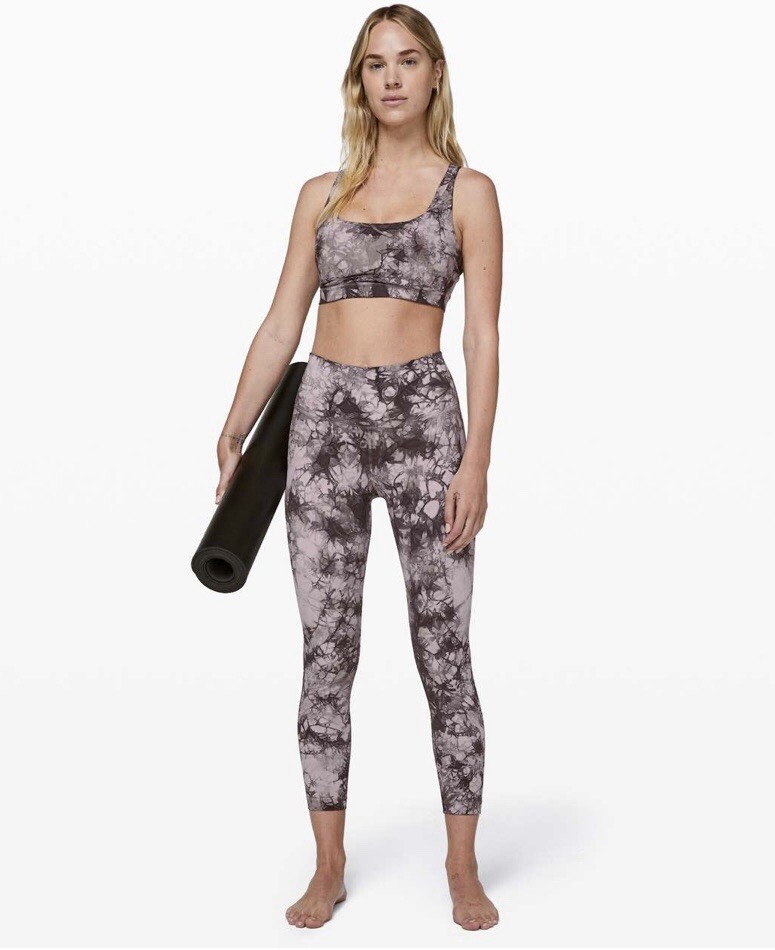 Lululemon  8 Wunder Under Luxtreme 25” High Rise Leggings Shibori Black Lavender