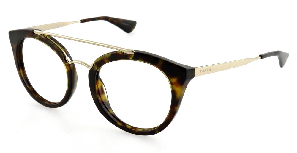 PRADA SPR23S 2AU-6S1 52mm Brown Havana Eyeglasses Sunglasses Frames Only Italy