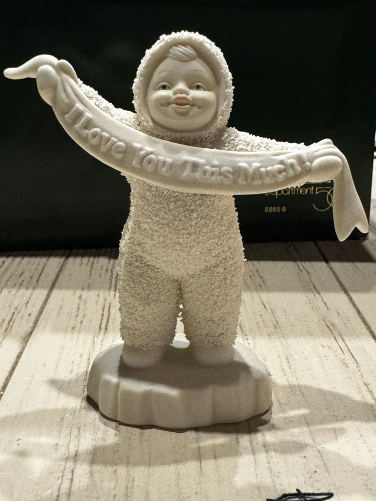 Dept 56 Snowbabies I Love You This Much Figurine