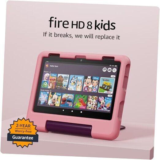 New Amazon tablet, 32 GB 1-year Amazon Kids+ Disney Princess Fire HD 8 Kids