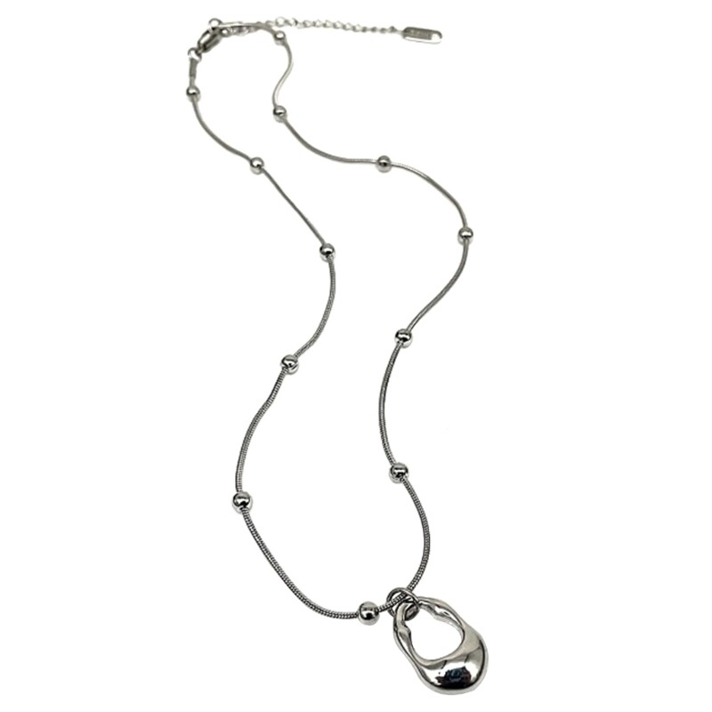 Water Drop Pendant Necklace for Women Fashionable Collarbone Chains Jewelry