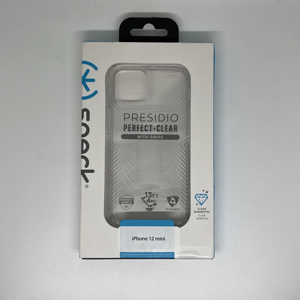 Speck Presidio -Clear Grip Case for Apple iPhone 12 Mini - Clear