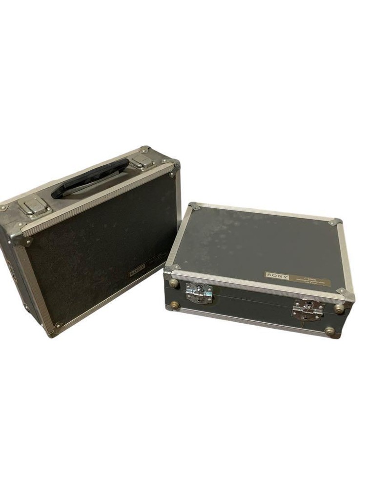 SONY C-55AC Microphone Set of 2 Vintage with Case From Japan