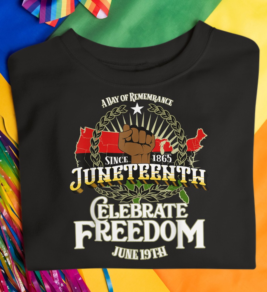 Fathers Day Juneteenth A Day Of Remembrance Dad's Black History Tee Shirt 172-image