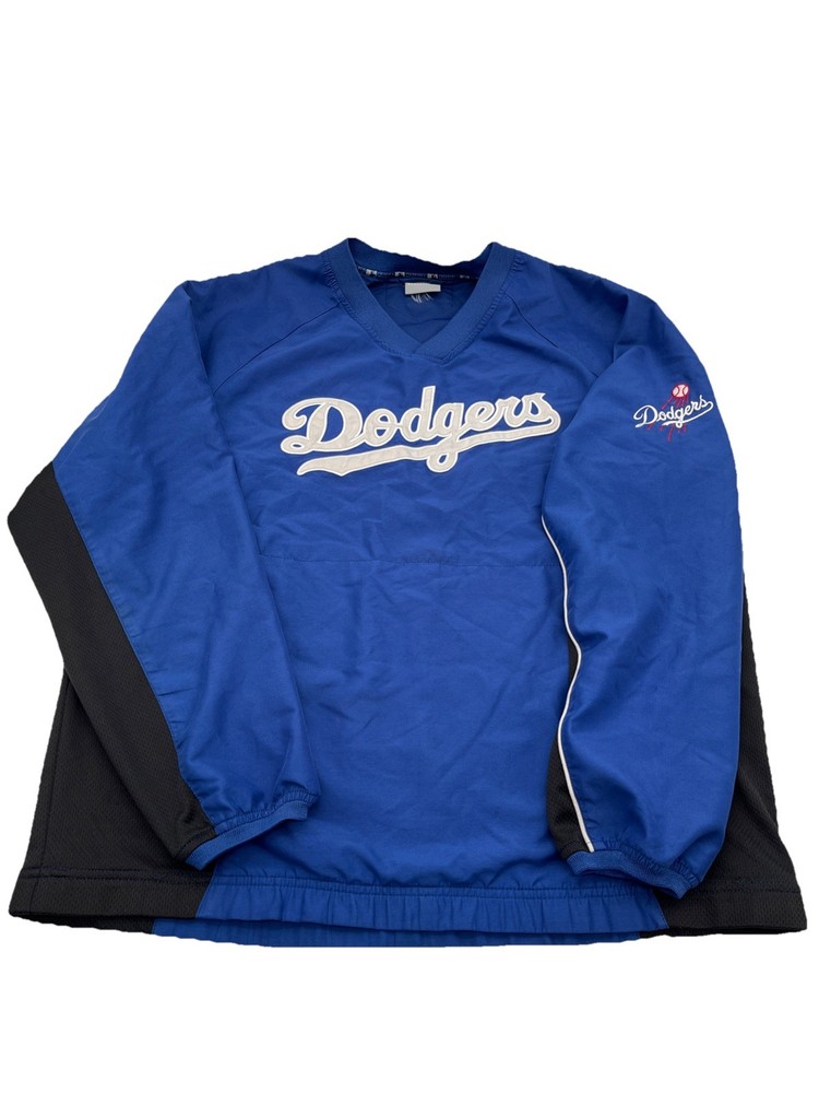 MLB Los Angeles Dodgers Pullover Jacket Genuine Merchandise Blue Mens XL