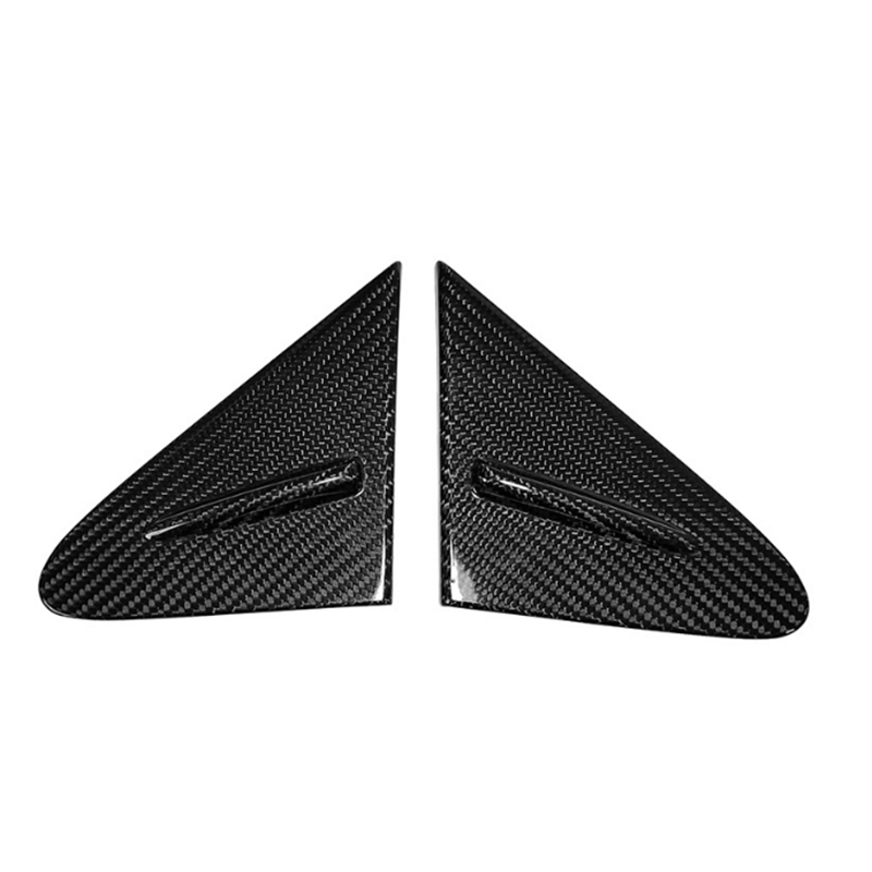 2X Exterior Window A-Pillar Trim Cvoer for 23-25 GR Corolla Hatchback Dry Carbon