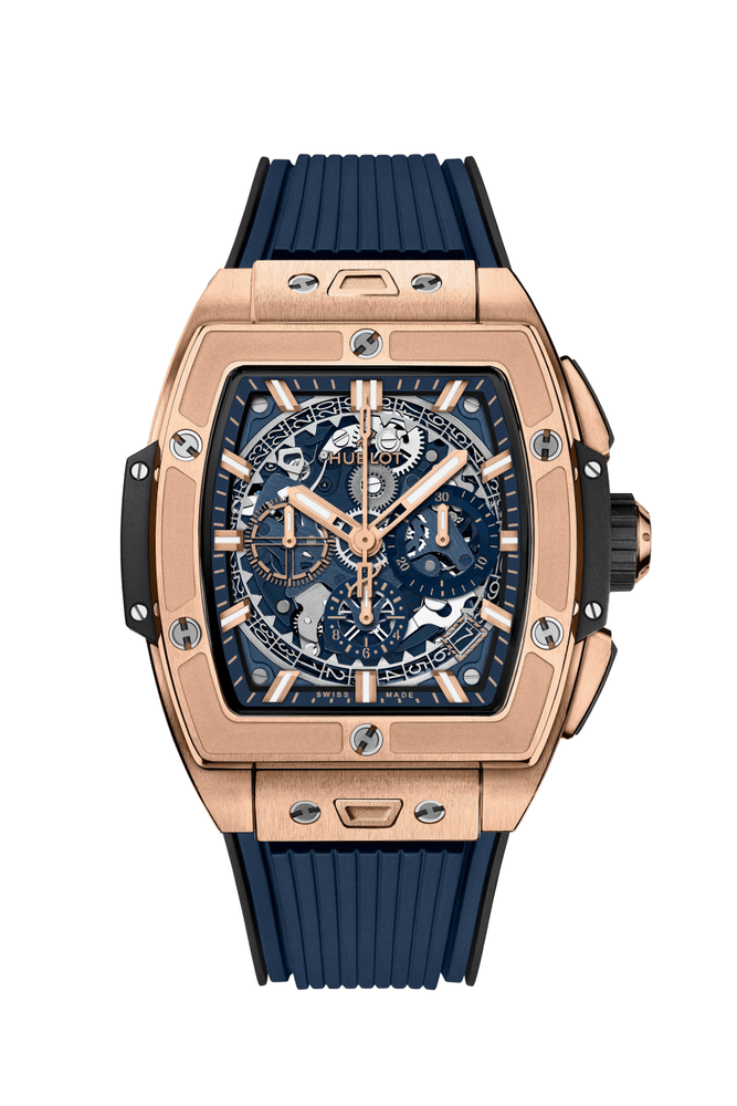 Hublot Spirit of Big Bang King Gold 42mm Blue Rubber Strap
