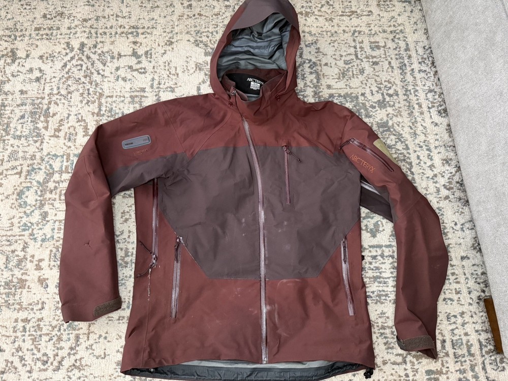 Vintage Arc'teryx Sidewinder Sv GoreTex XCR Jacket Men’s Size M Maroon Recco