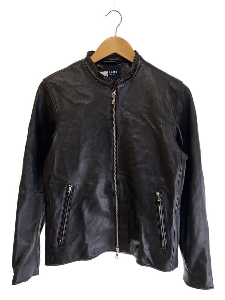 Beams Heart Leather Jacket Blouson/S/Sheep Leather/Blk/42-18-0258-202 3407