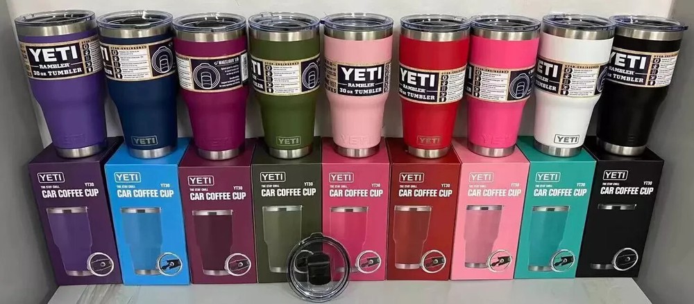 YETI Rambler 30 oz Stainless Steel Vacuum Insulated Tumbler Free Shipping US