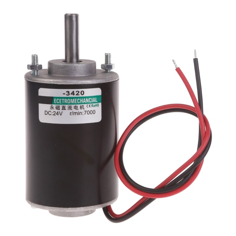30W High-Speed CW/CCW Permanent Magnet DC Motor for DIY Generators