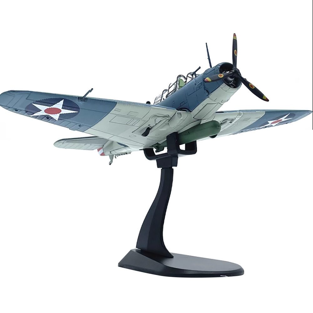 1:72 Scale American TBD Torpedo Bomber Alloy Aircraft Model Plane Static Display