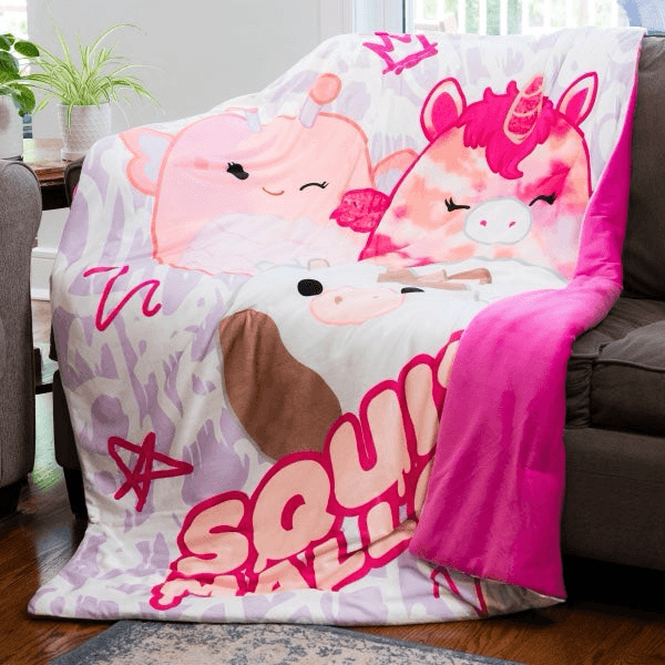Squishmallows Snuggle Throw Cute Grafting
