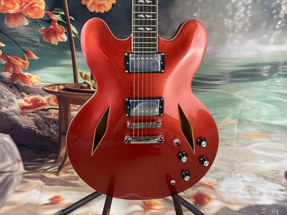 DG335 Electric Guitar Semi-Hollow Maple Body with H-H Pickups, Quality Assured