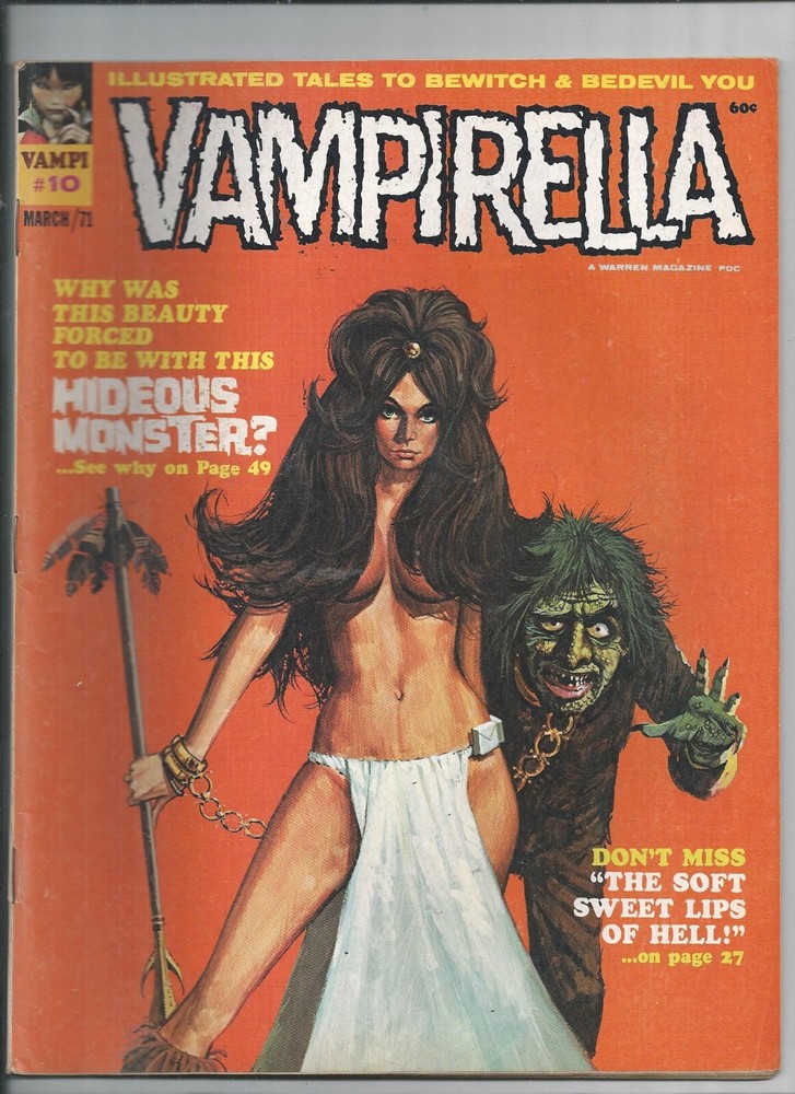 Vampirella #10  Vintage Warren Magazine NEAL ADAMS ART FINE COND