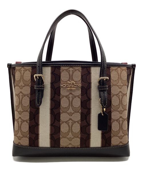 COACH Molly 25 Striped Jacquard 2-Way Crossbody Shoulder Bag