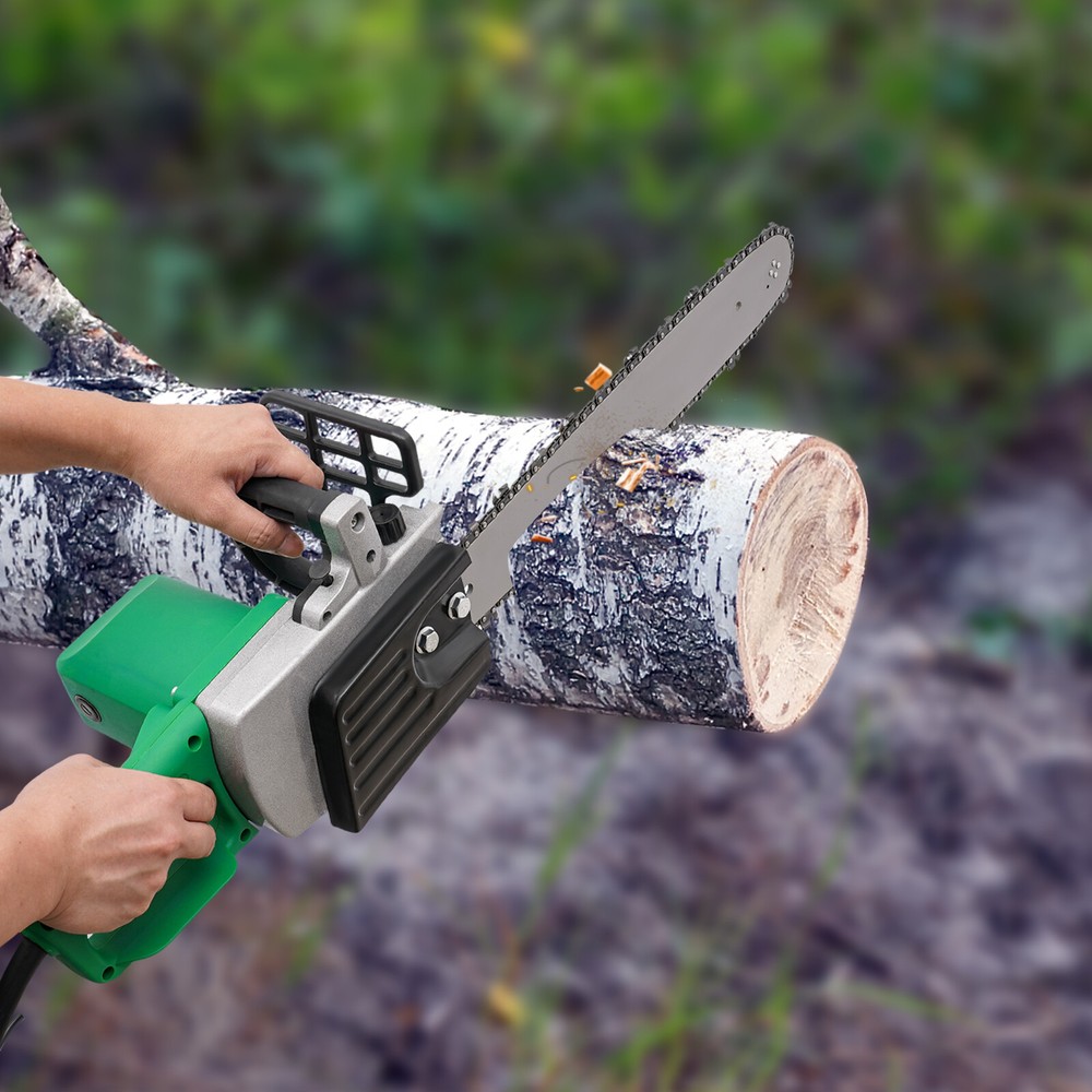 1300W Electric Corded Chainsaw 110V Handheld Wood Cutting Tool