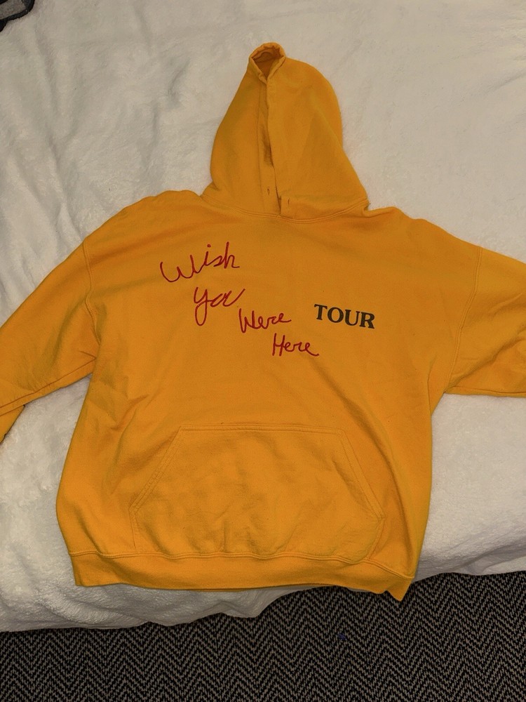 Travis Scott Astroworld Tour 2018 Hoodie Sweatshirt Size L Wish You Were Here