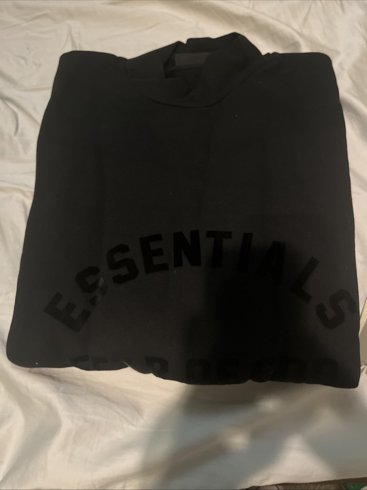 Fear of God Essentials Black XL Crewneck Sweatshirt