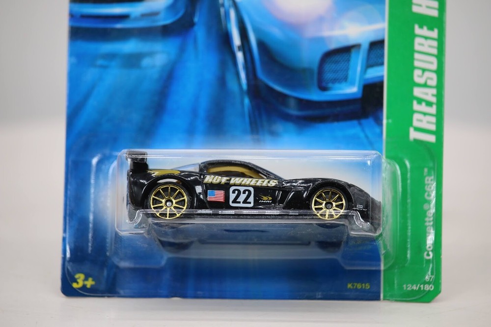 Hot Wheels 4/12 CORVETTE C6R Black w/Gold 10 Spoke Treasure Hunt