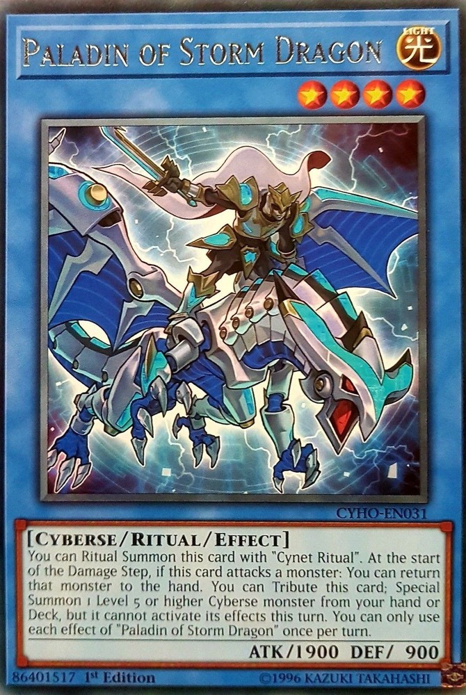 Paladin of Storm Dragon CYHO-EN031 1st Ed Rare NM English