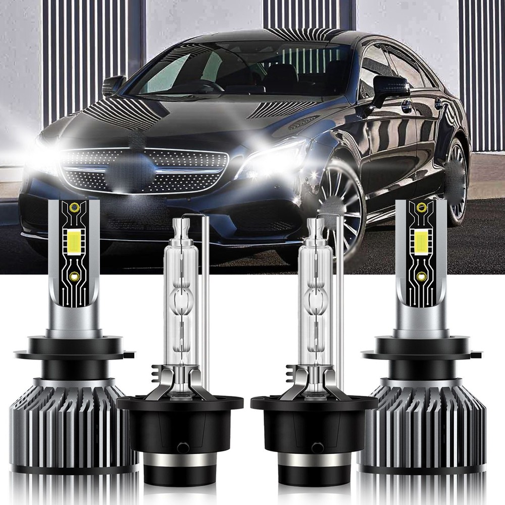 For Mercedes-Benz CLS500 2005-2009 H7+D2S LED HID Headlight CSP Bulb High&Low