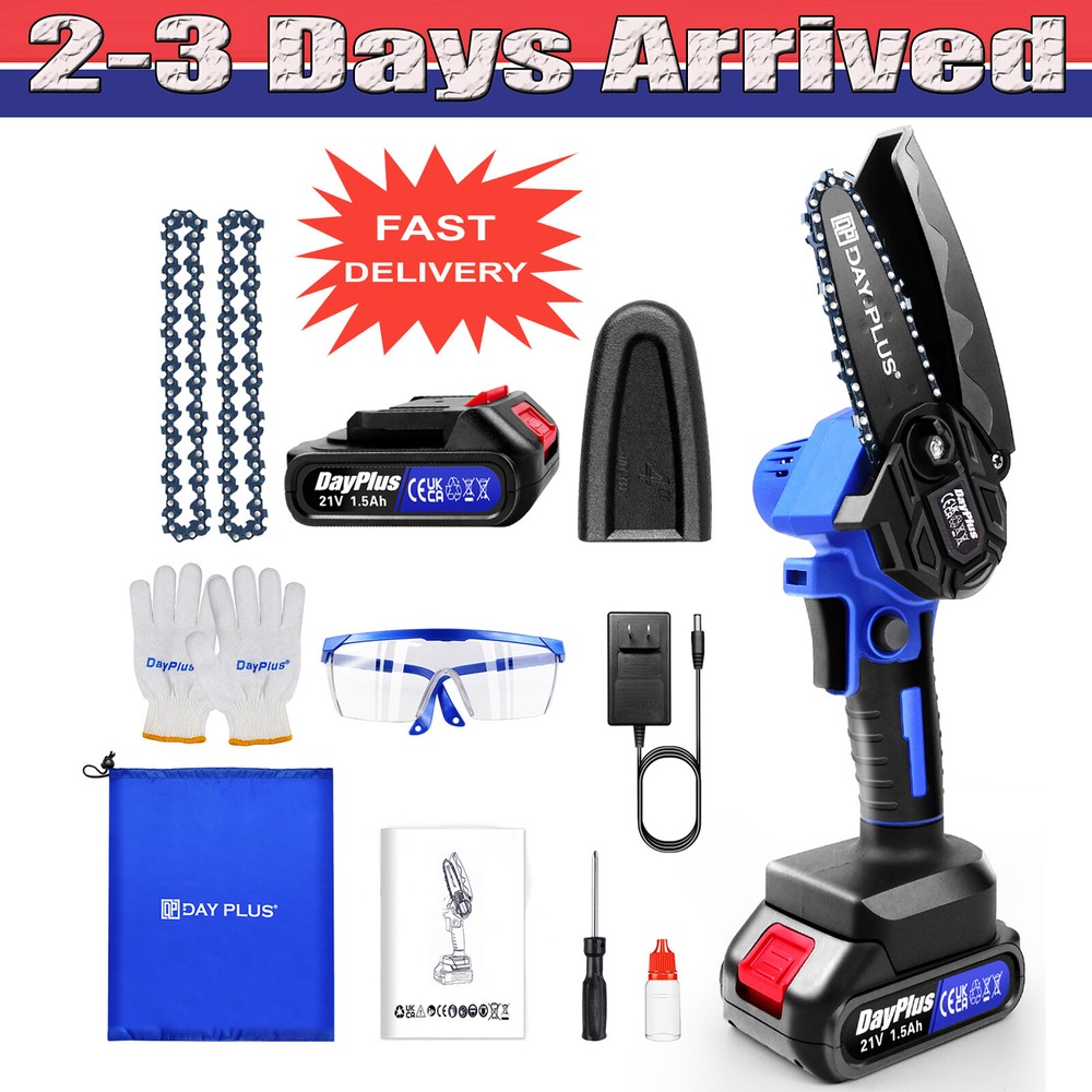 4 Inch Cordless Chainsaw for Makita Battery Wood Cutting Tool