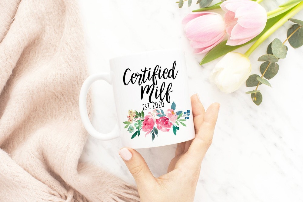 Pregnancy Announcement Mug Certified Milf Mom To Be Mom Mug New Parent Gift Milf