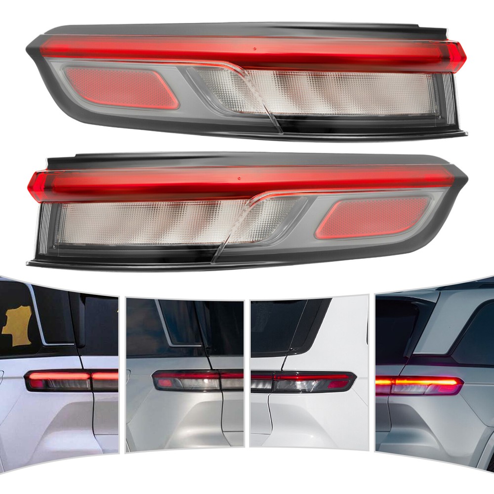 Left+Right Rear Tail Light For 2022-2024 Jeep Grand Cherokee LED Tail Light Pair