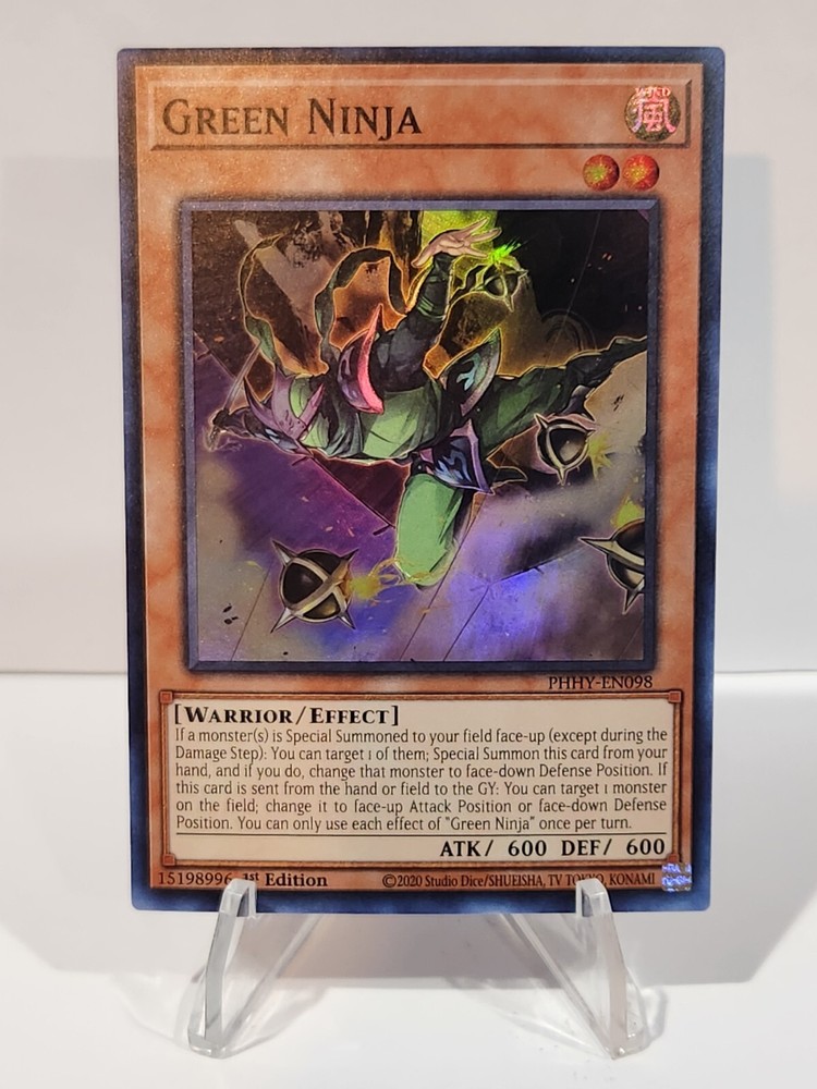 Green Ninja PHHY-EN098 1st Ed Super Rare YuGiOh TCG Card Photon Hypernova