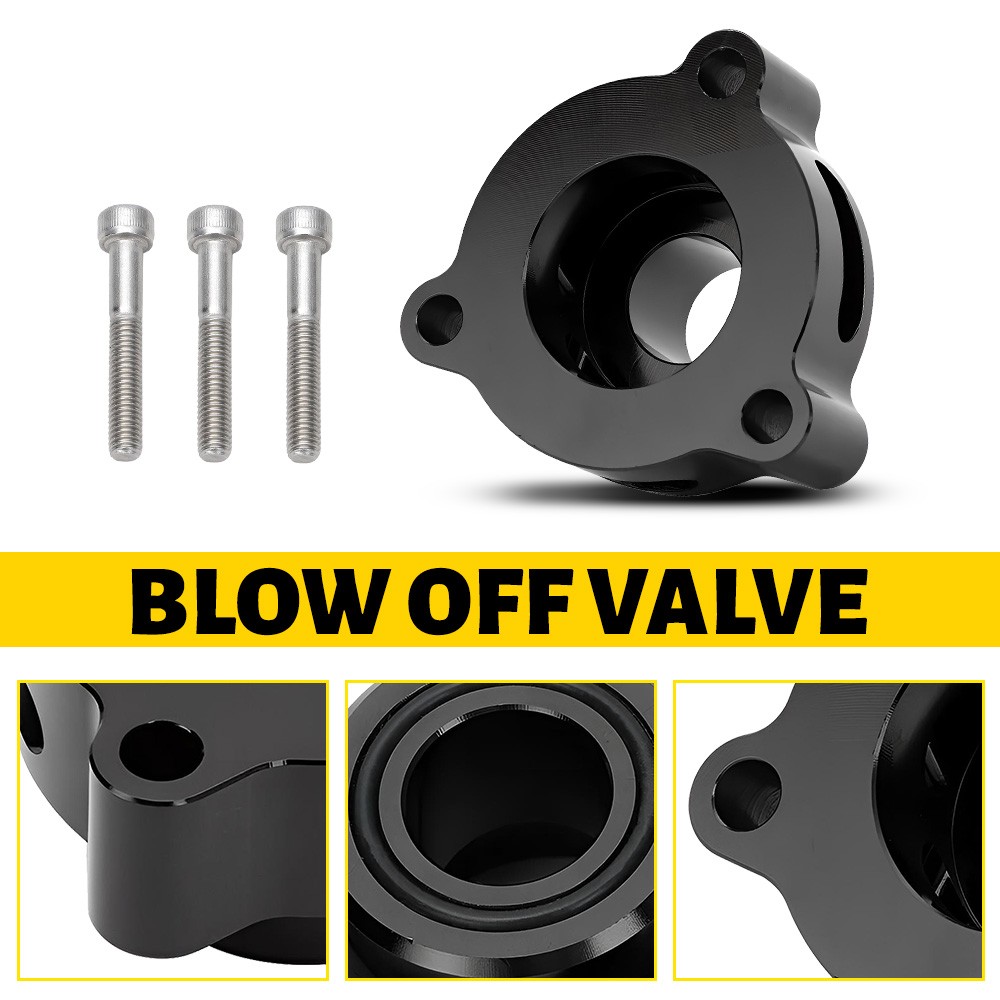 Turbo Blow off Valve Adapter BOV For 2015-2019 FORD MUSTANG 2.3L ECOBOOST Black