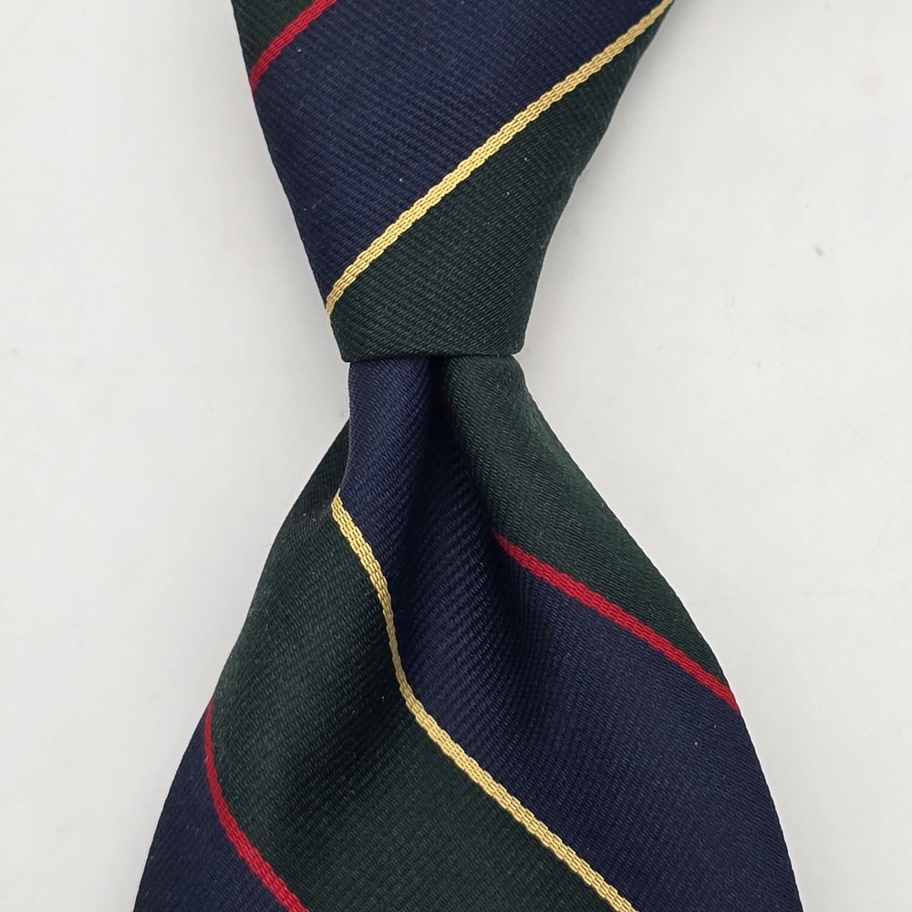 Brooks Brothers Makers Argyll & Sutherland Rep Tie Navy Green Ivy League
