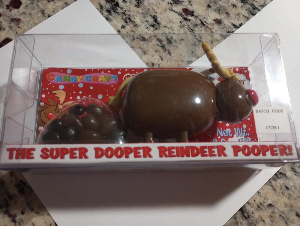 Oh Deer Super Dooper Reindeer Pooper Jelly Bean Dispenser New Sealed Candy Craft