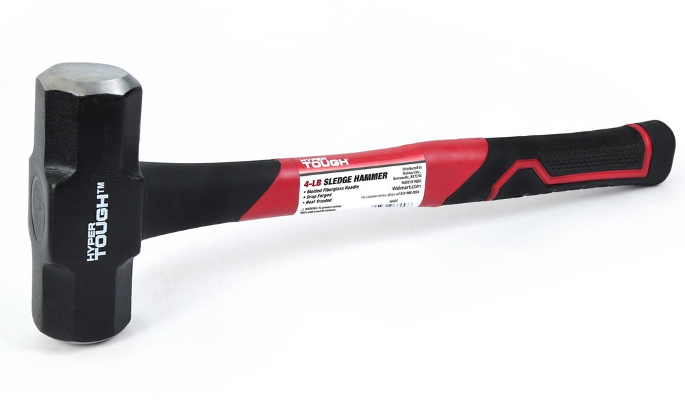 4 lb Fiberglass Handle Sledge Hammer for Heavy-Duty Jobs