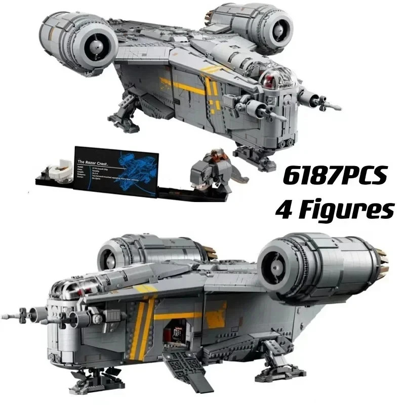 Unofficial Razor Crest Spaceship 75331 - Without Box