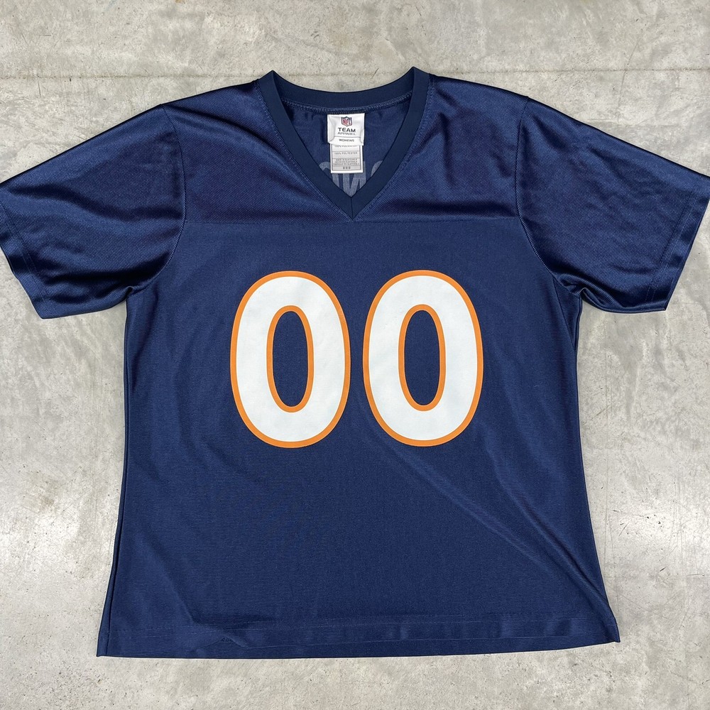 Denver Broncos #00 NFL Women's Medium Dazzle V-Neck Team Jersey