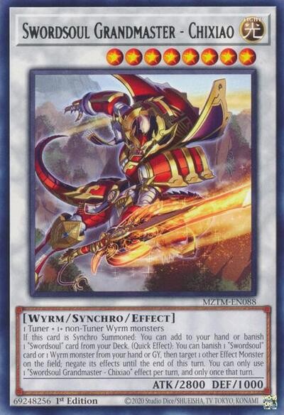 Swordsoul Grandmaster Chixiao 1st Edition NM English Yugioh Maze of the Master