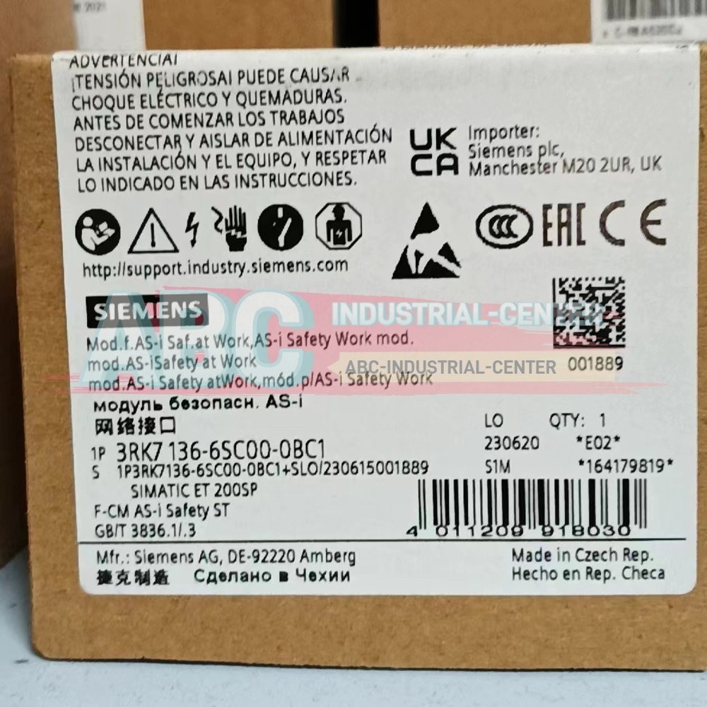 1PCS New SIEMENS 3RK7136-6SC00-0BC1 Safety Communication Module#