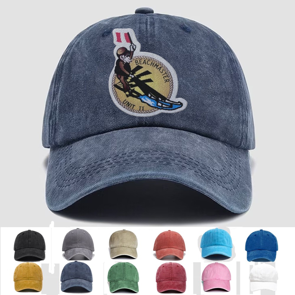 Custom Embroidered Hat USN BMU-2 Beachmaster, Trucker Hat, Veteran Cap, Gift