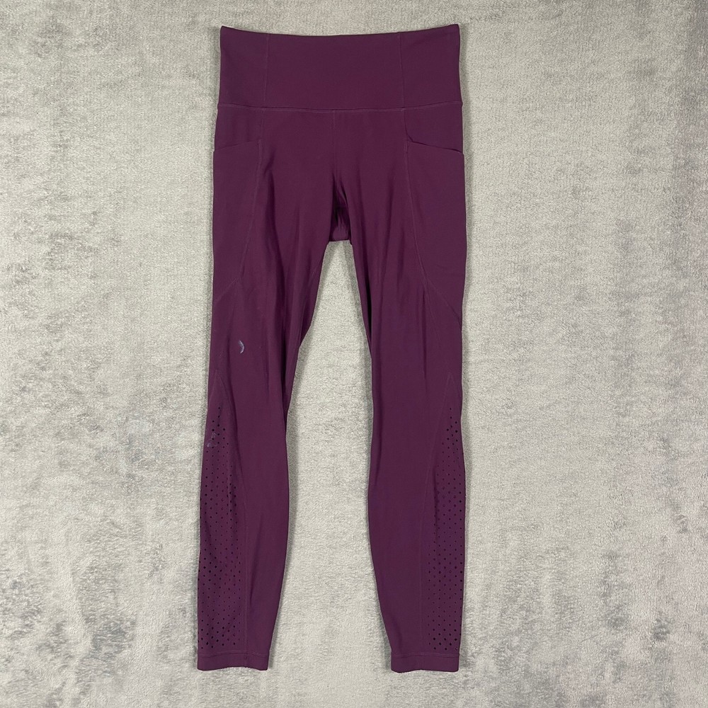 Athleta Womens Size S Purple Athletic Yoga Leggings 26 Inseam