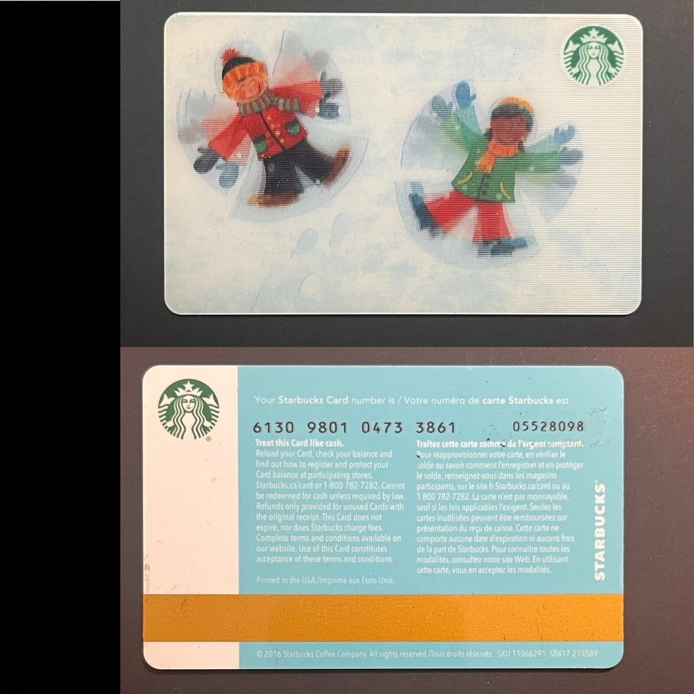 Starbucks Canada Snow Angels Gift Card-image