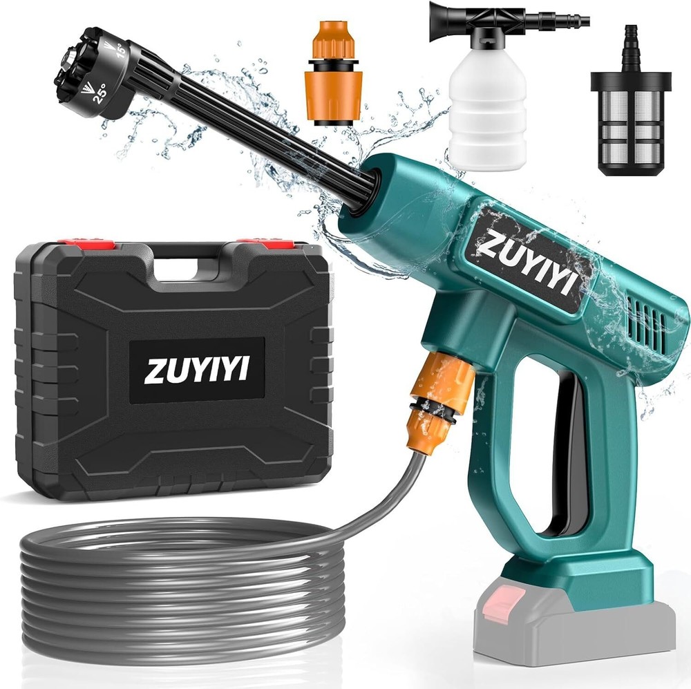 18V Cordless Pressure Washer for Makita Battery 970PSI Portable Power Cleaner