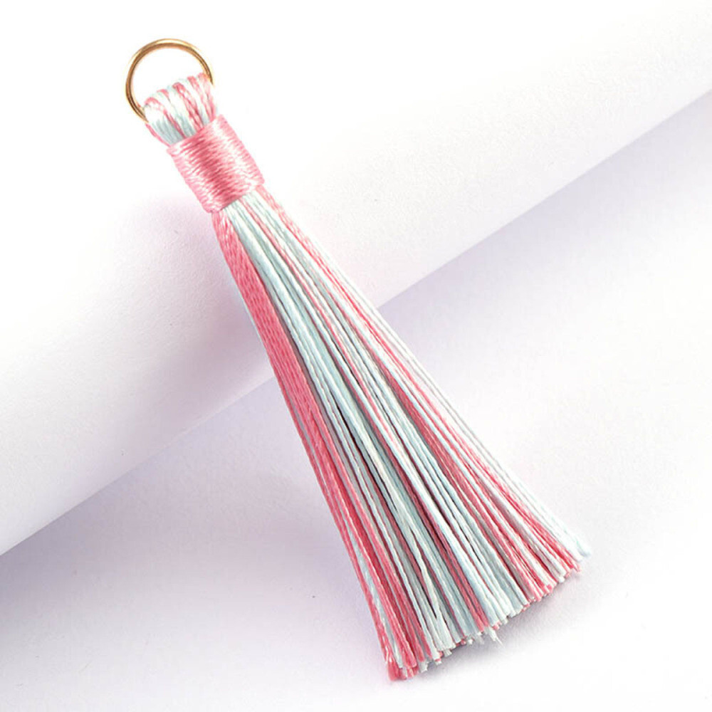 16pcs Tassel Pendant Keychain Tassel Charm DIY Craft Tassels