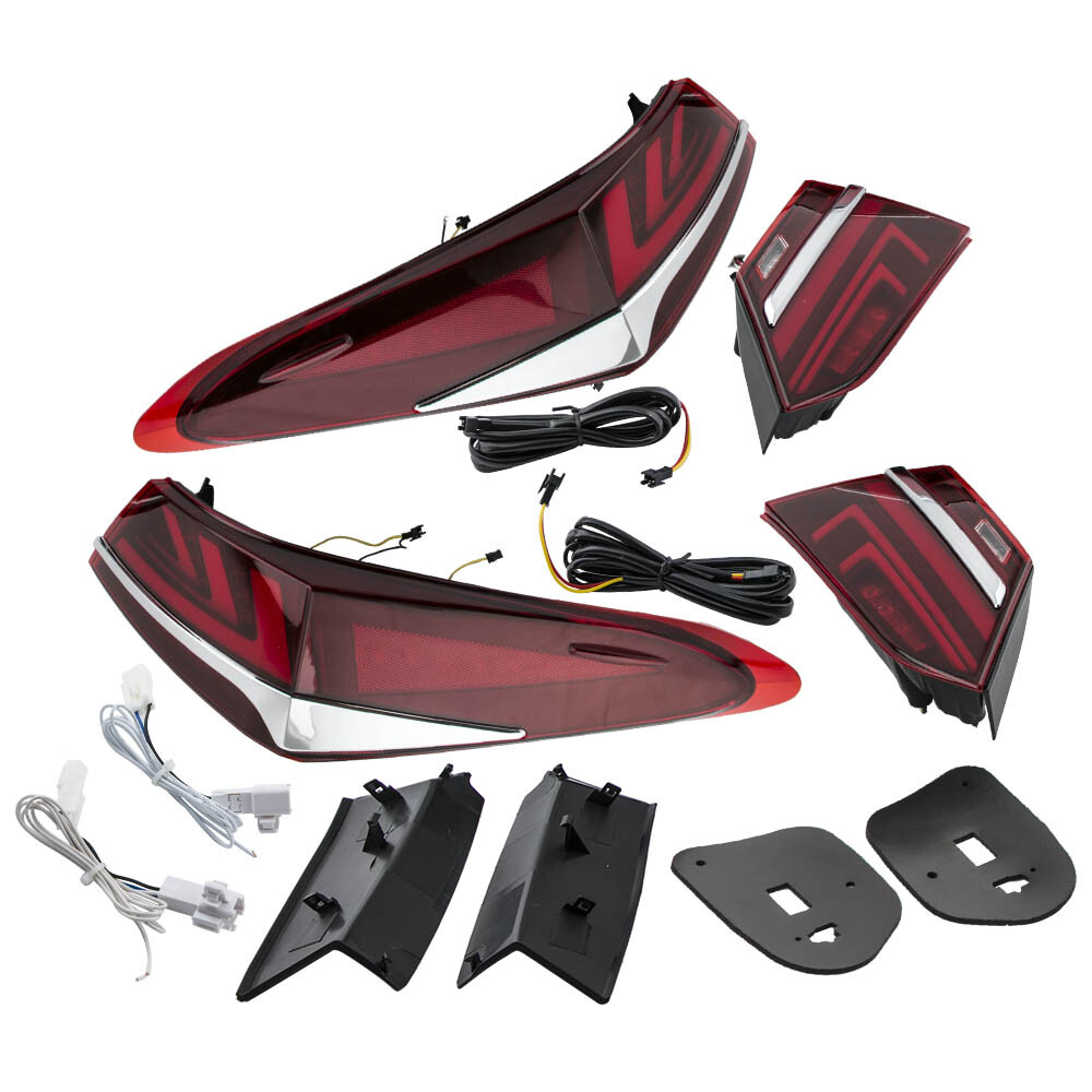 2PC Red LED Brake Tail Turn Signal Lights for Toyota Camry 2018-2020